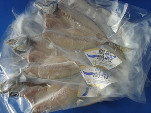 関アジ開きセット　5枚